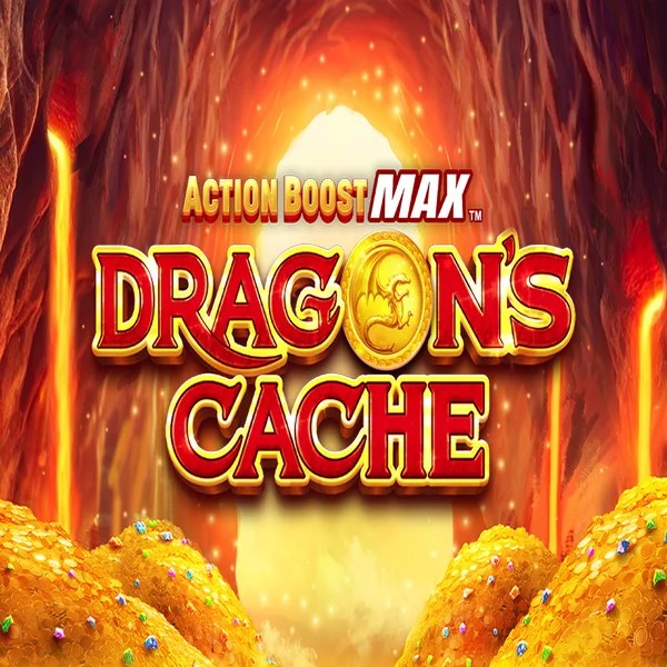 Action Boost Max Dragon's Cache logo by SpinPlay Games Casinia Casino