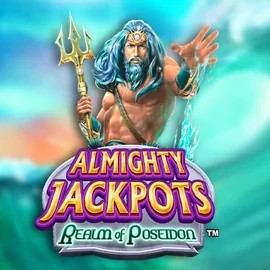 Almighty Jackpots – Realm of Poseidon game by Novomatic – logo hosted on Casinia Casino