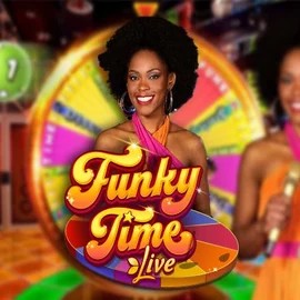 Official Live Casino logo: Funky Time by Evolution at Casinia Casino
