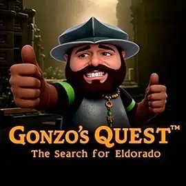 Gonzo's Quest logo by NetEnt at Casinia CasinoGonzo's Quest
