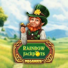 Rainbow Jackpots Megaways casino game by Red Tiger Gaming – featured logo at Casinia Casino