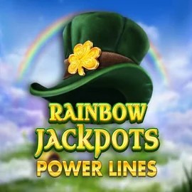 Rainbow Jackpots Power Lines logo – Jackpots by Red Tiger Gaming at Casinia Casino